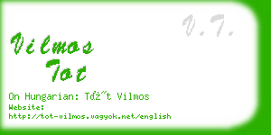 vilmos tot business card